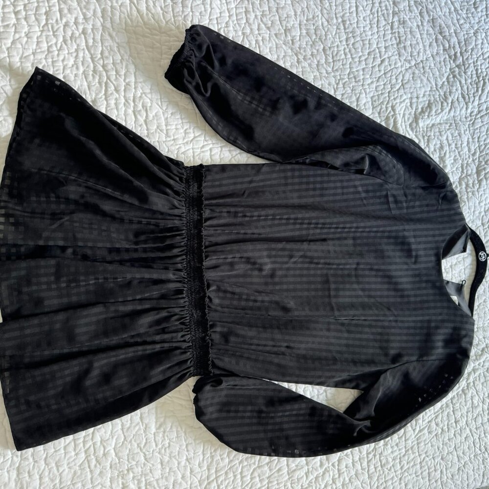 Waverly Grey Drop Waist Mini Dress